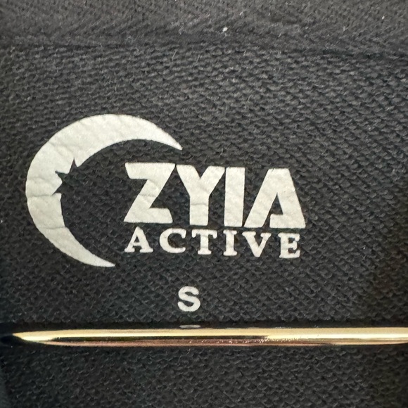 Nice High End Black ZYIA Active Moon Mountains Logo Women’s S Hoodie MINTY - Picture 4 of 5